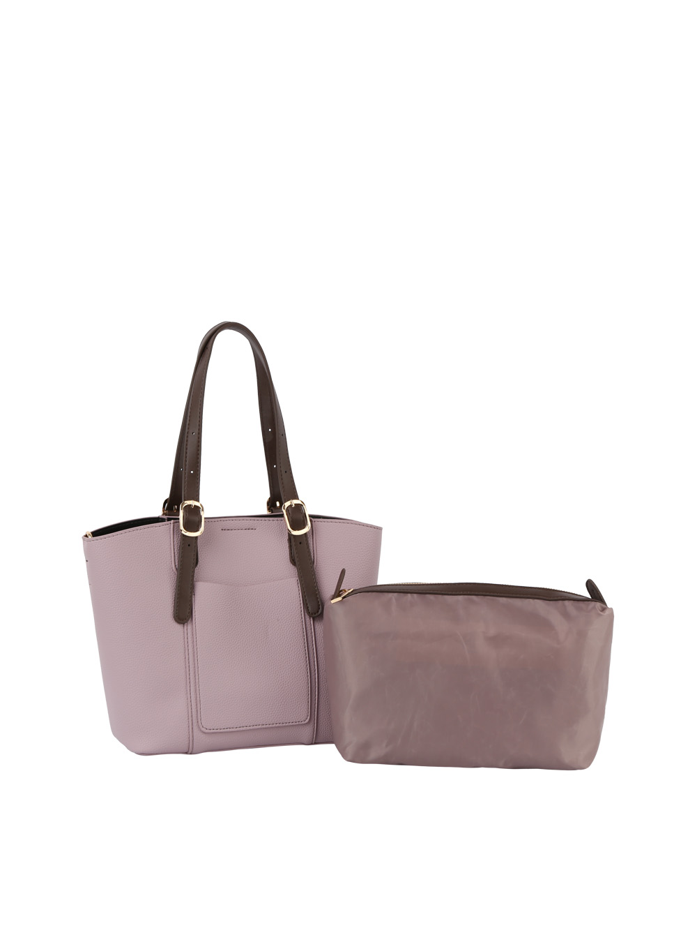 Fashion Buckle Top Handle 2-in-1 Satchel > Fashion Handbags